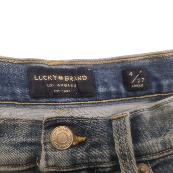Lucky Brand Jeans Women’s Ankle Size 4/27 Medium Wash Casual Chic - Picture 3 of 8